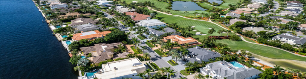 Aerial view of Royal Palm, Boca Raton
